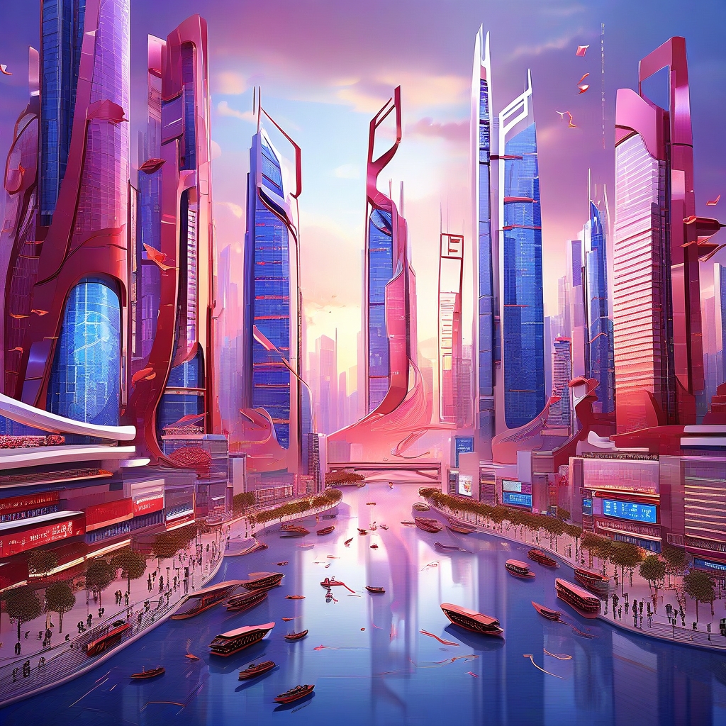 Leonardo_Diffusion_XL_Futuristic_Chinese_financial_hub_at_dusk_0-1
