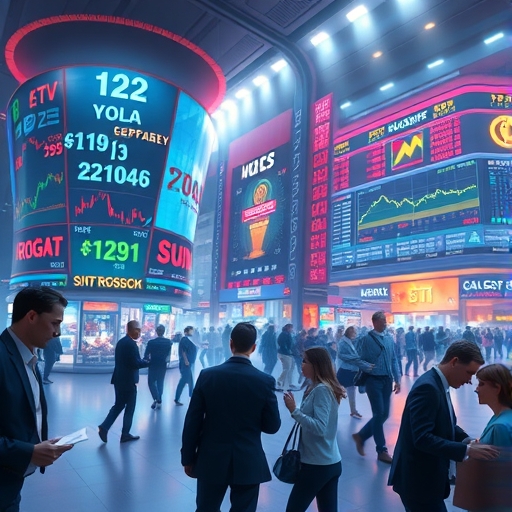全球金融交易場景示意圖