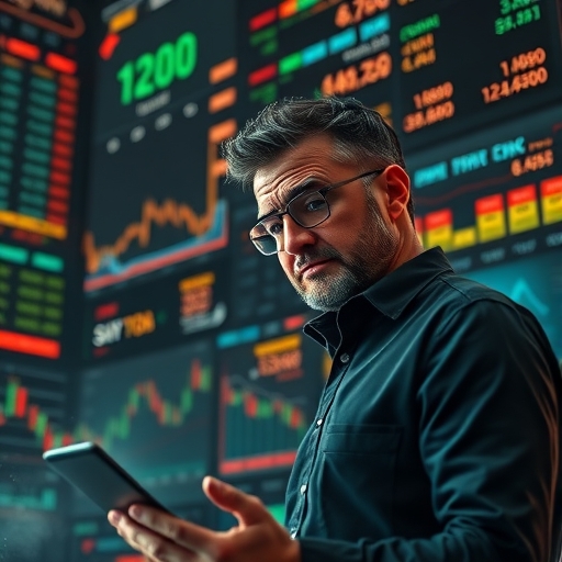 金融市場混亂與波動的視覺化呈現