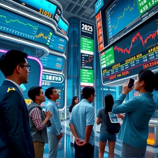 未來感十足的香港全球金融中心意象圖