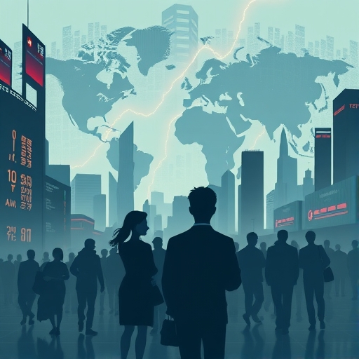 全球多元化的金融市場景觀,象徵OTC市場的跨國界與多樣性特質