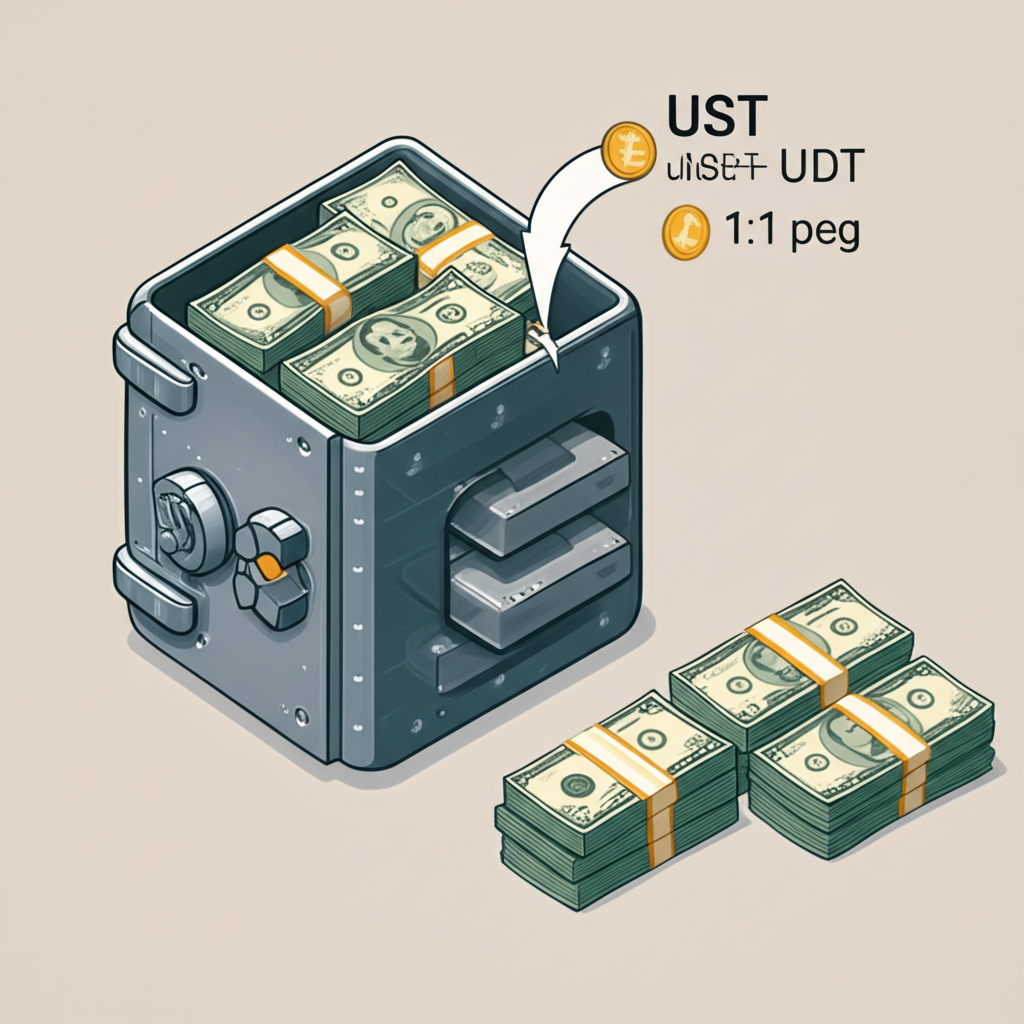 Tether公司管理充滿美元現金和債券的儲備庫,支撐USDT的發行與銷毀,維持1:1掛鉤