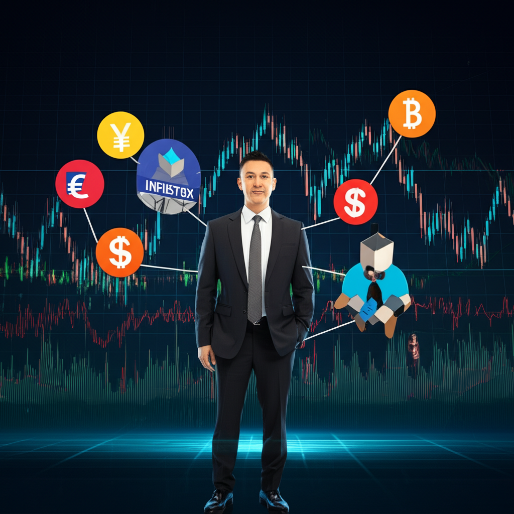 全球金融市場插圖,展示Infinox經紀商的安全連接台灣與香港交易者